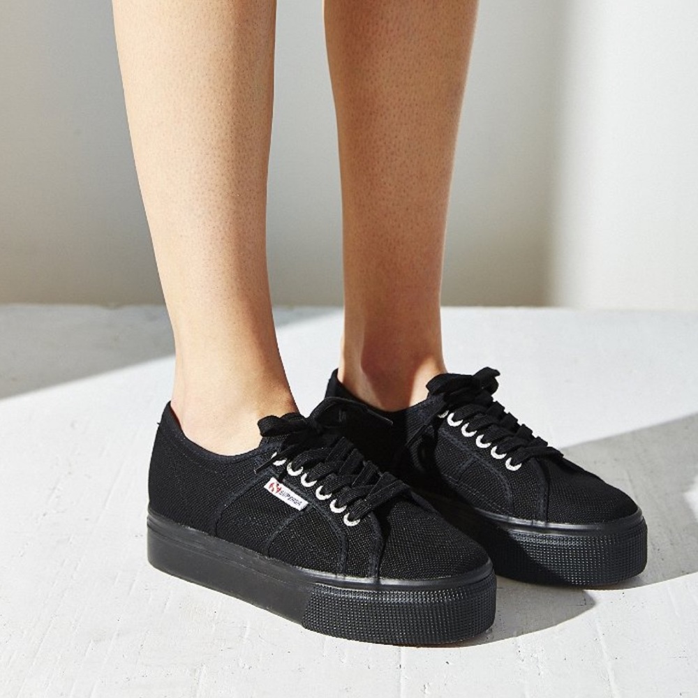 Platform Superga Acotw Black Size 38 - never worn
